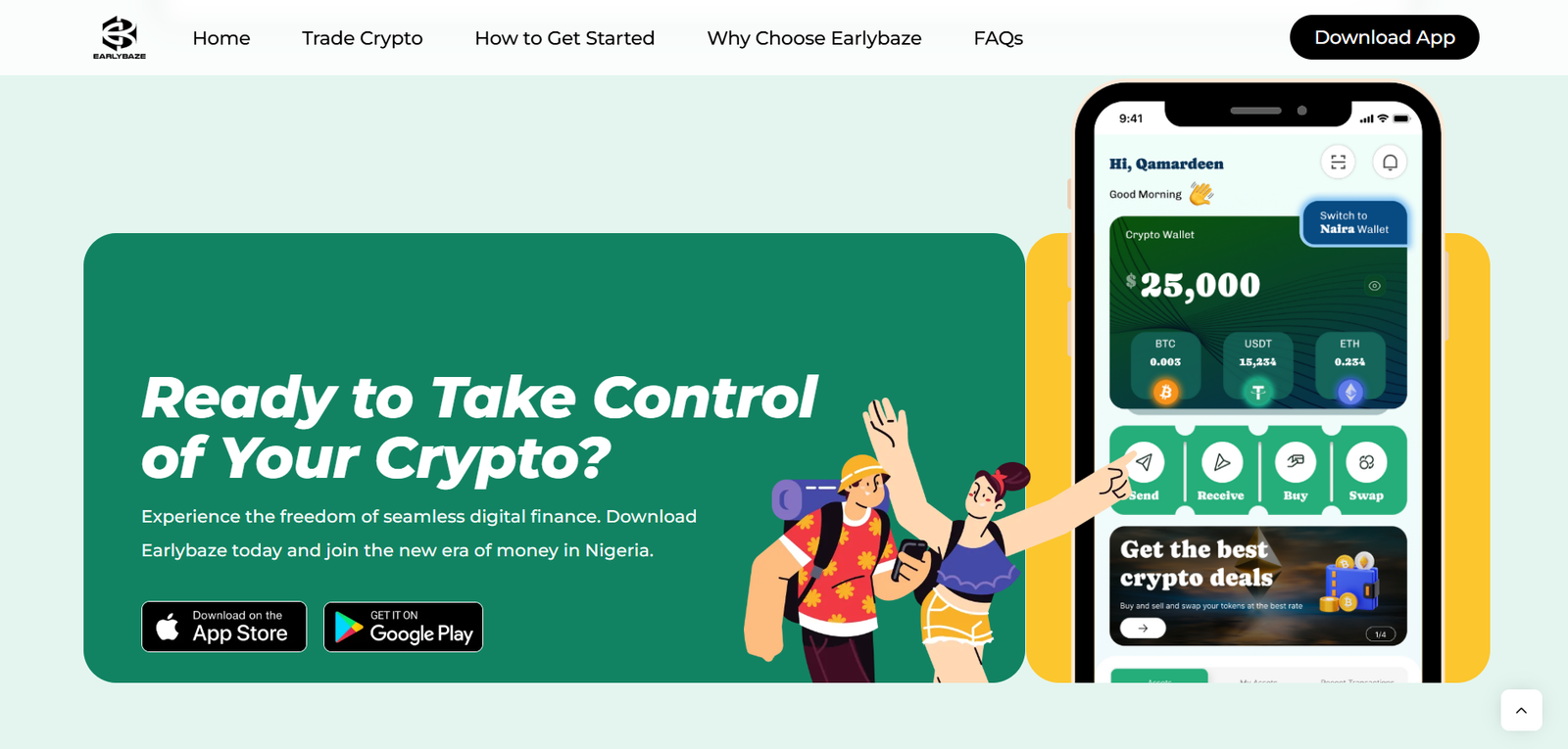 Earlybaze Crypto Exchange Platform